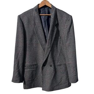 - John Henry 42R Wool/Silk Plaid Vintage Sport Coat! EUC!